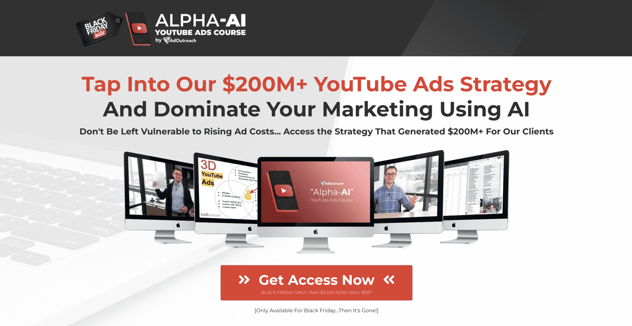 aleric heck alpha ai youtube ads course 6697a9e6390c8