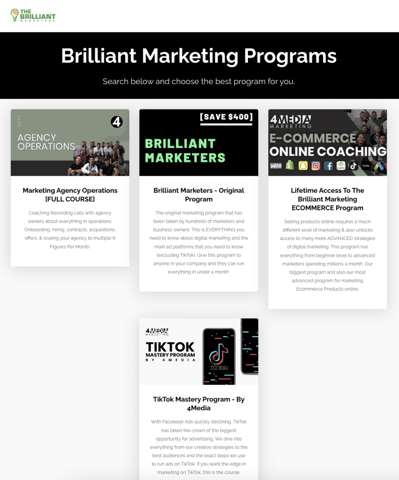 brilliant marketers tiktok mastery program 6697b88900126