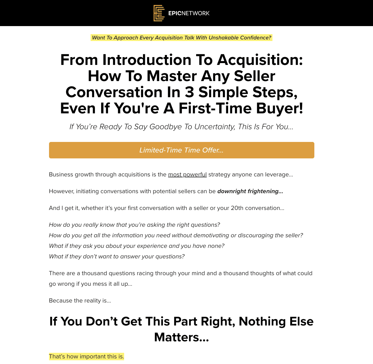 christopher wick epic network discovery call masterclass 6697b393ad0c6
