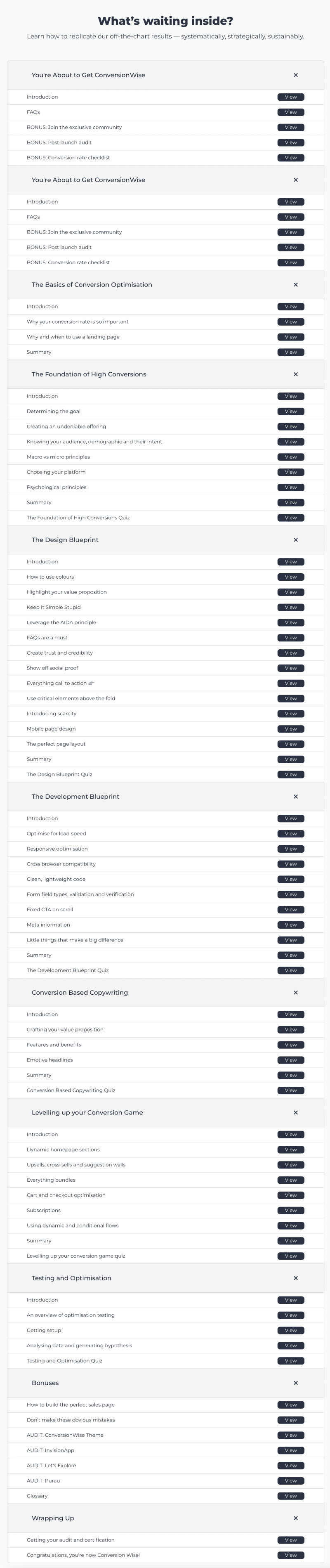 conversionwise the ultimate conversion rate optimisation course 66979c5e54c0a