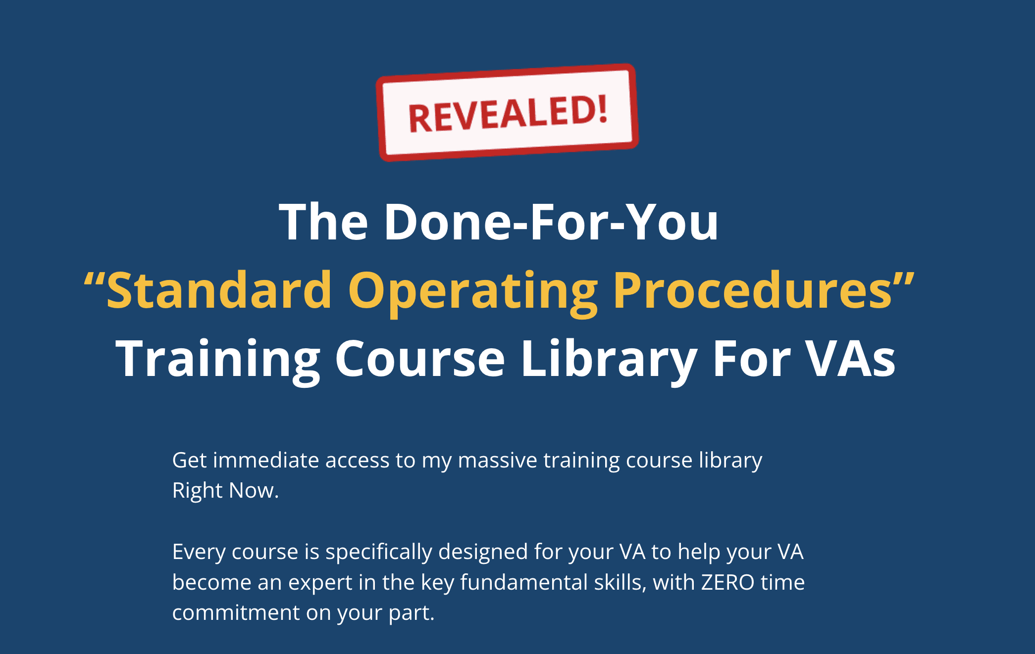 john jonas va standard operating procedure training course 6697b462982d5