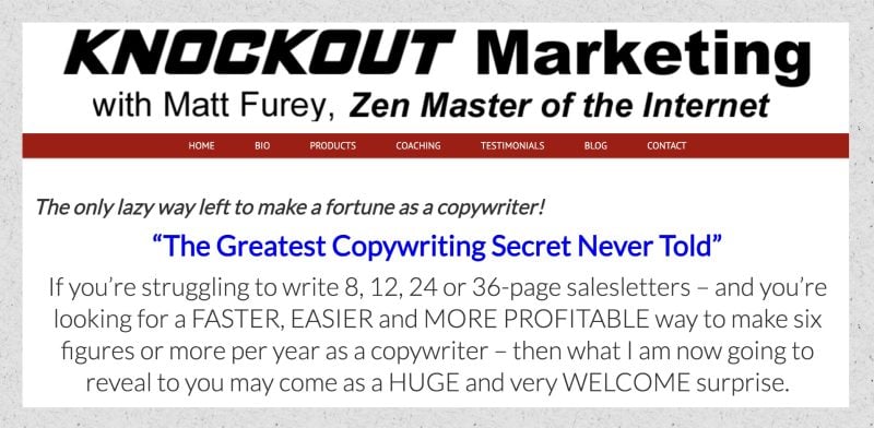 matt furey the original matt furey email copywriting seminar 6697b6892bb4f