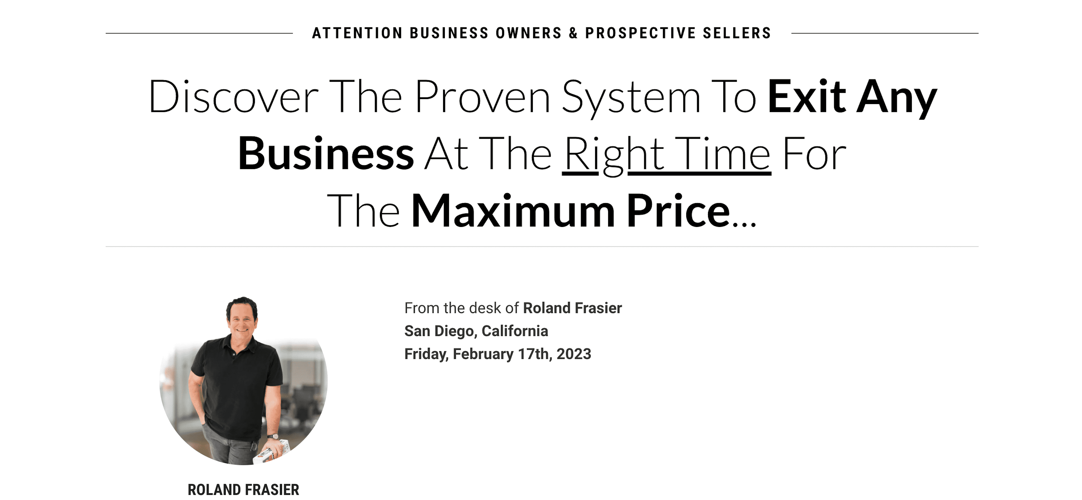 roland frasier exit ready platinum 6697ae787c0f8