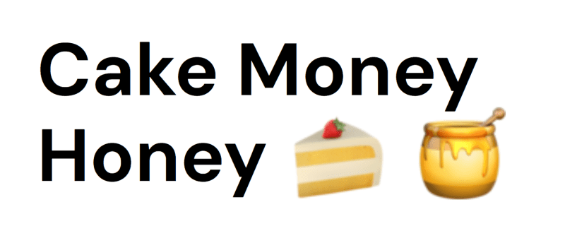taylor quinn cake money honey 6838002930721
